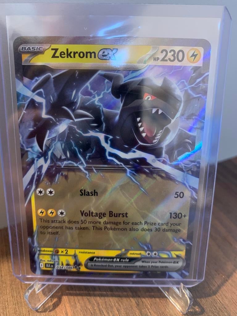 Pokemon zekrom ex black bolt, Ophalen of Verzenden, Zo goed als nieuw