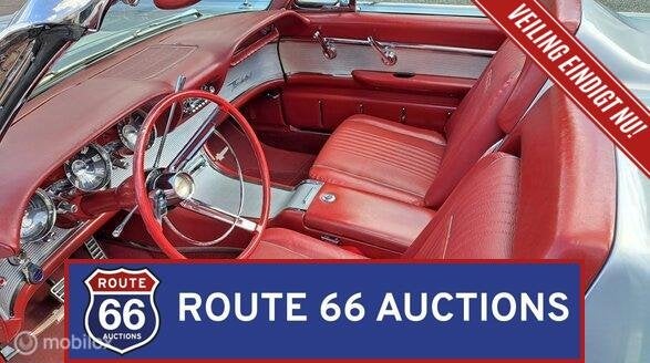 Ford Thunderbird | 1963 | Route 66 Auctions, Auto's, Zwart, Bedrijf, Handgeschakeld, Overige carrosserie