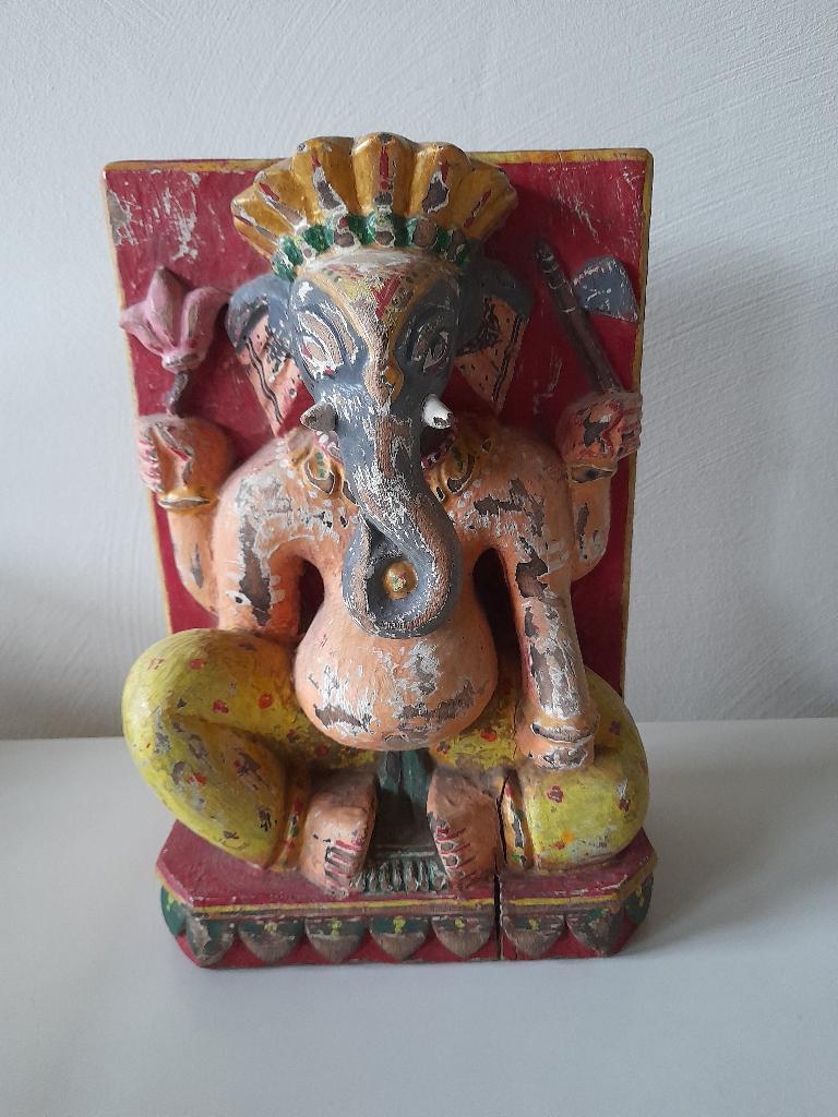 Ganesh / Ganesha - Religieuze kunst - Tempelbeeld India, Antiek en Kunst, Ophalen of Verzenden