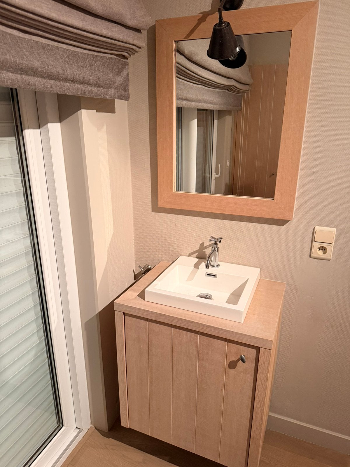 Kast met lavabo + spiegel, Huis en Inrichting, Ophalen, Gebruikt
