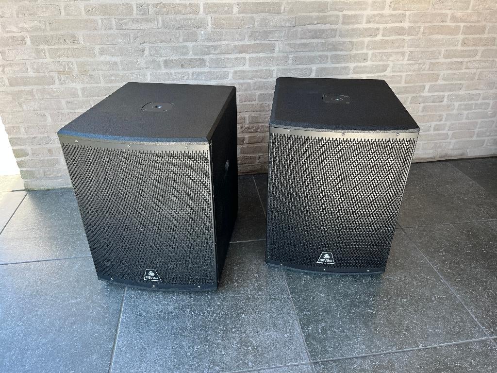 Set Devine Onyx 15SA Actieve Subwoofer - In Nieuwstaat, Subwoofer, Zo goed als nieuw, 120 watt of meer, Ophalen