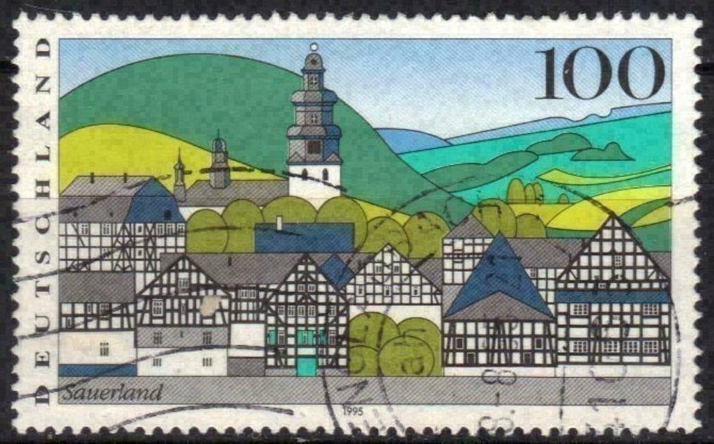 Allemagne 1995 - Yvert 1642 - Sauerland (ST), Timbres & Monnaies, Timbres | Europe | Allemagne, Envoi, Affranchi
