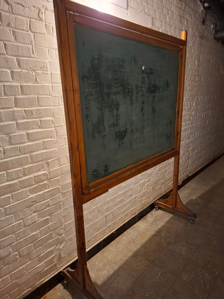 Lot de 2 anciens tableaux d’école vintage réversibles, Tableau noir, Inconnu, Inconnu, Enlèvement