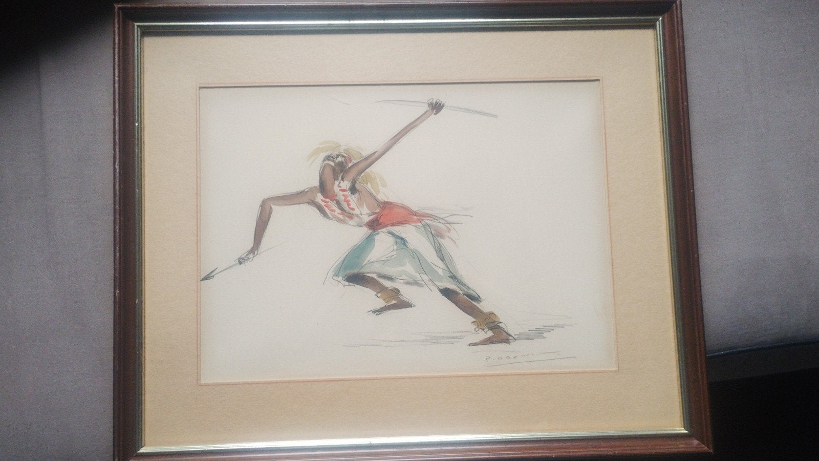 Aquarel van Paul Daxhelet, Ophalen of Verzenden
