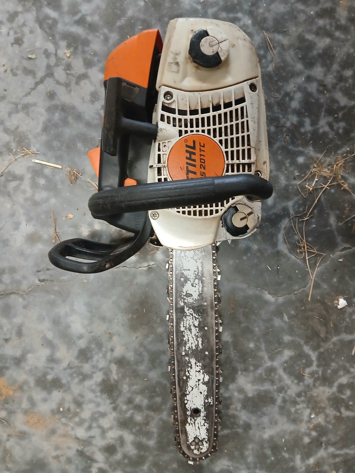 kettingzaag ms 201tc, Ophalen, Gebruikt, Benzine, STIHL