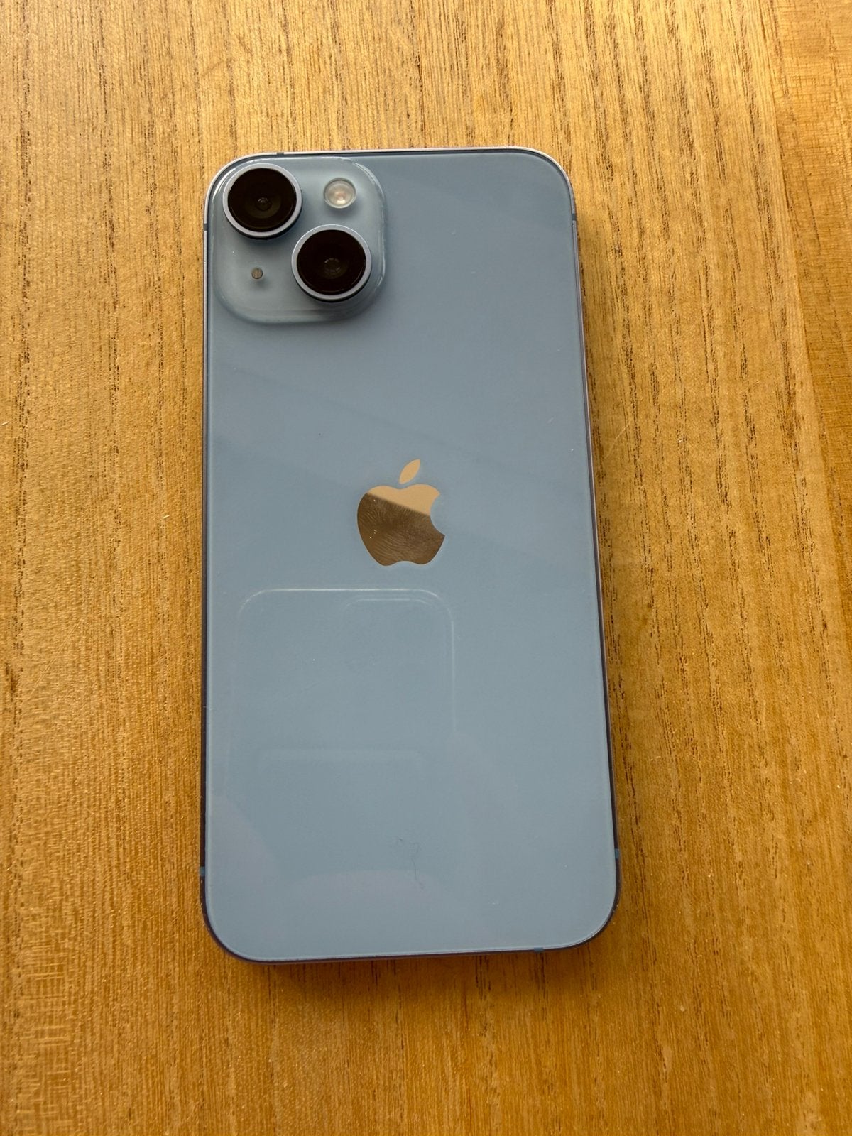 Iphone 14 blauw (iOS 27), Télécoms, 128 GB, 86 %, Utilisé, Sans abonnement