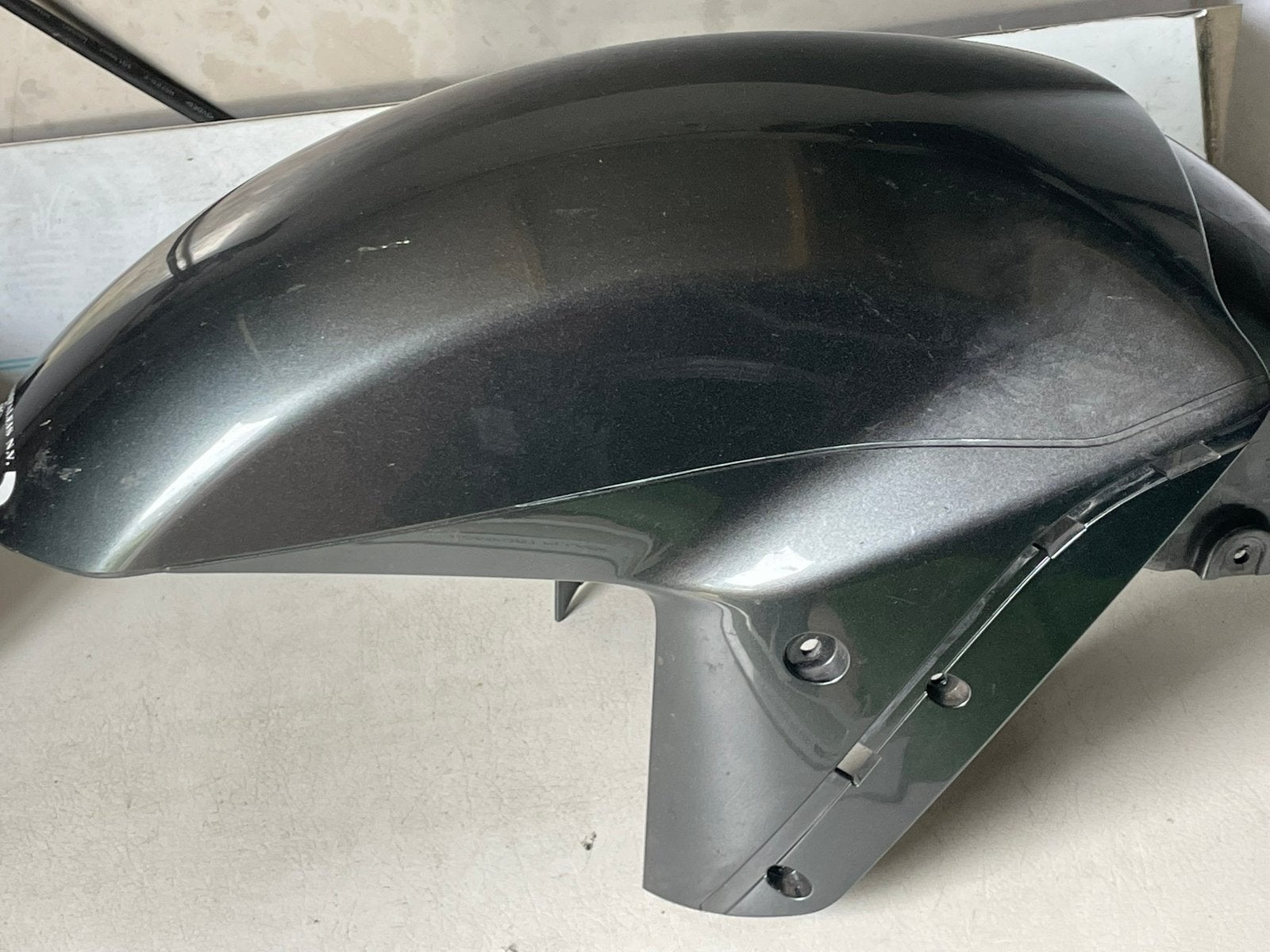Voorspatbord kawasaki zzr 1400 bj 2006 grijs metalic, Ophalen of Verzenden, Gebruikt