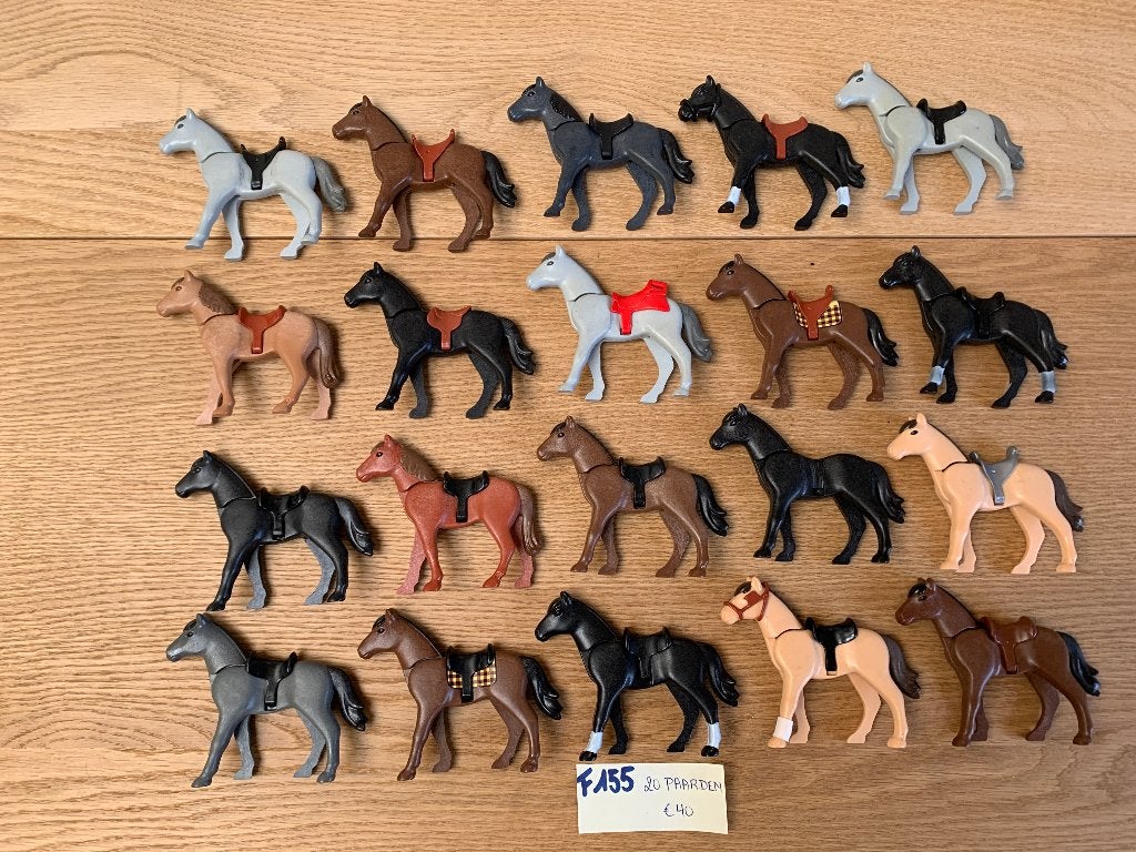 PLAYMOBIL F155: LOT 20 PAARDEN, Losse onderdelen, Ophalen of Verzenden, Zo goed als nieuw, Country
