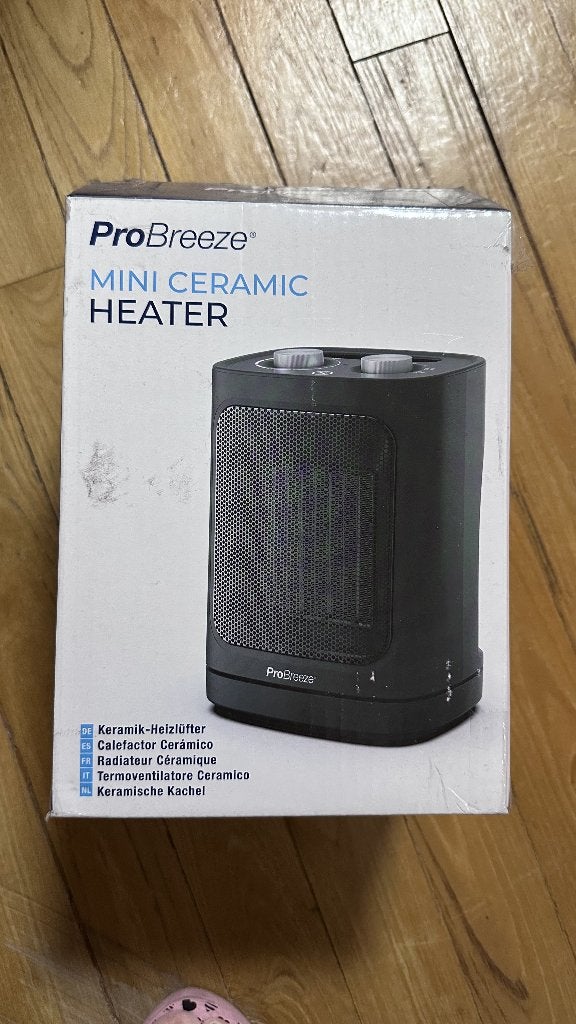 Chauffage céramique ProBreeze 1800 W PB-H18 – avec boîte, 800 watts ou plus, Moins de 60 cm, Thermostat, Comme neuf