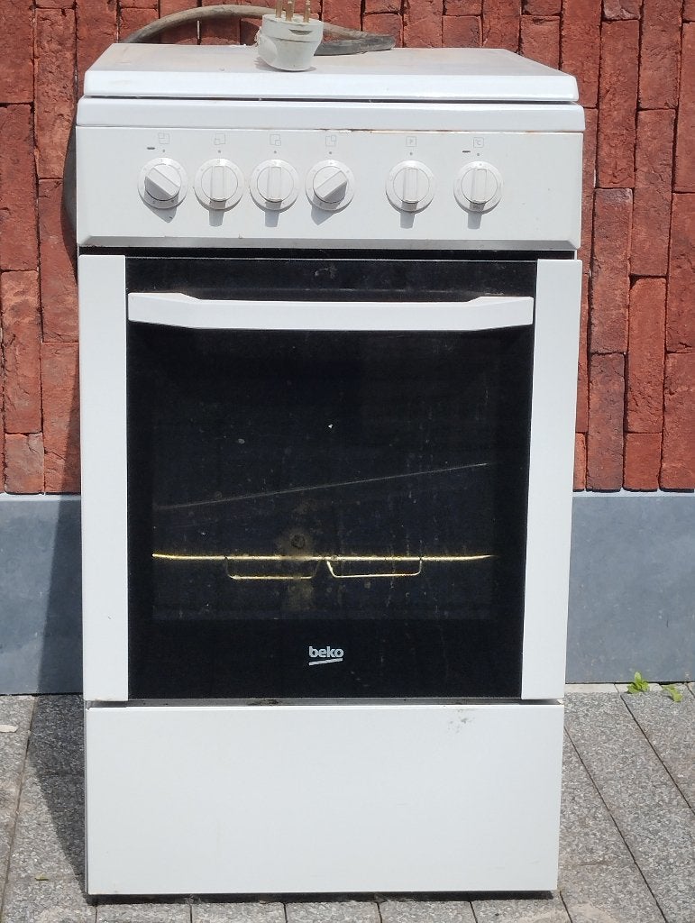 Elektrisch fornuis, Ophalen, Gebruikt, Grill, 4 kookzones
