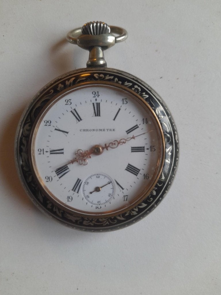 Montre de poche, Bijoux, Sacs & Beauté, Enlèvement ou Envoi, Acier, Montre de poche, Autres marques