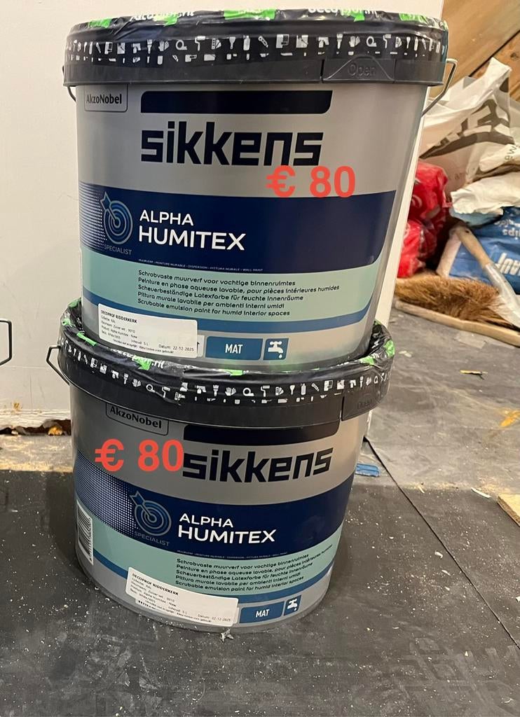 Sikkens muurverf vochtige ruimte, Ophalen, Nieuw, Wit