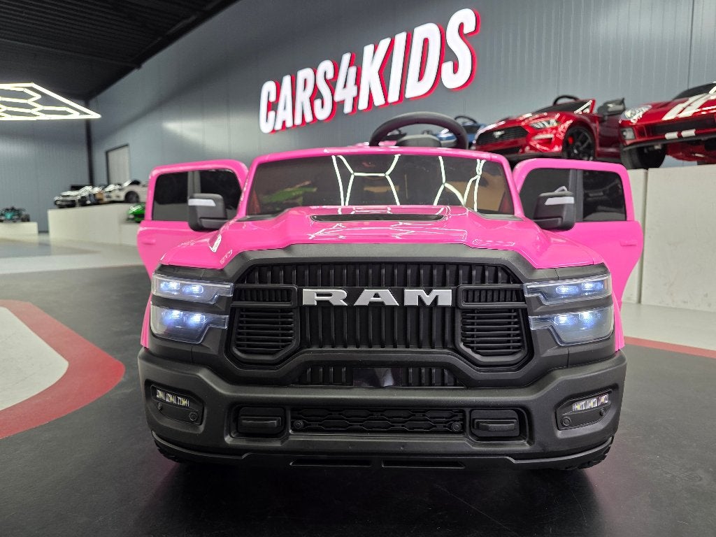 Kinderauto Dodge RAM - soft start - leren zit - met RC, Kinderen en Baby's, Ophalen of Verzenden, Nieuw, Afstandsbediening