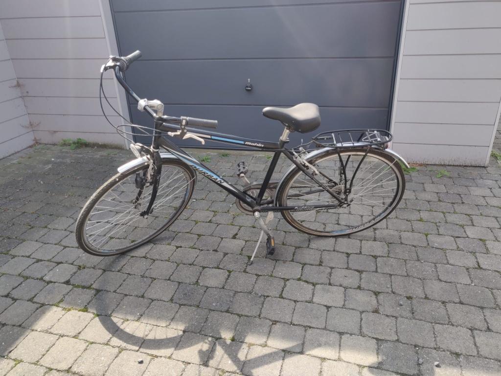 Herenfiets, Fietsen en Brommers, Fietsen | Heren | Herenfietsen, Gebruikt, Velgrem, Versnellingen, Ophalen