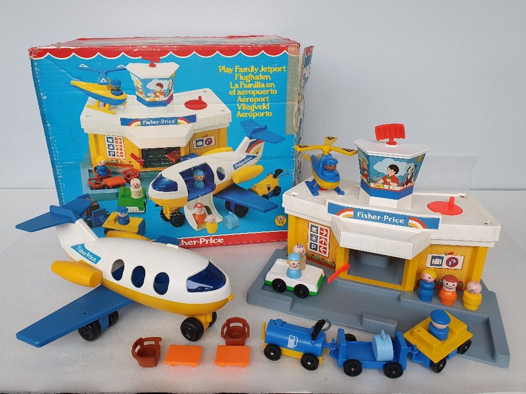 Fisher-Price 933: Luchthaven / Vliegveld, Kinderen en Baby's, Ophalen of Verzenden, Gebruikt, Speelset