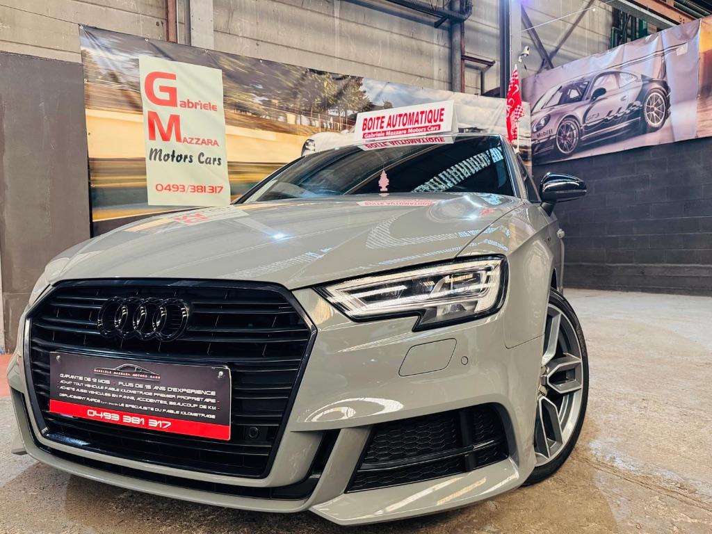 Audi A3 Sportback 1.5TFSI Cockpit CarPlay Led Camera S-Line, Automaat, Leder, 5 deurs, Zilver of Grijs