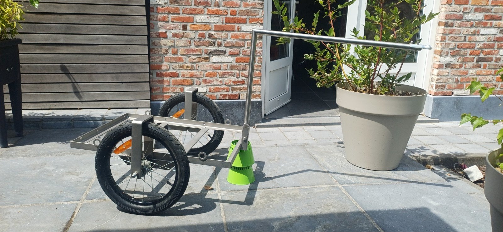 Fietskar RVS Hondenkar Boodschappenkar, Ophalen, Hondenkar