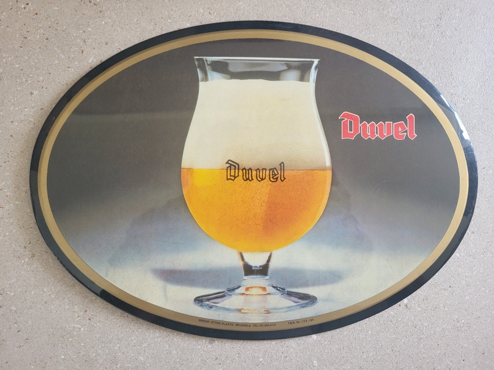 Plaque Brasserie Duvel 1985, Collections, Enlèvement ou Envoi, Duvel