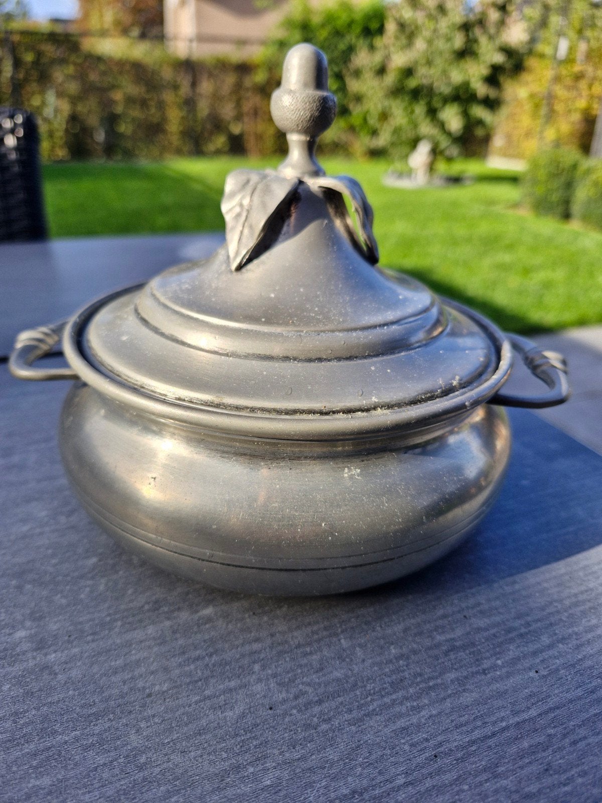 Tinnen pot en schaal, Antiek en Kunst, Ophalen