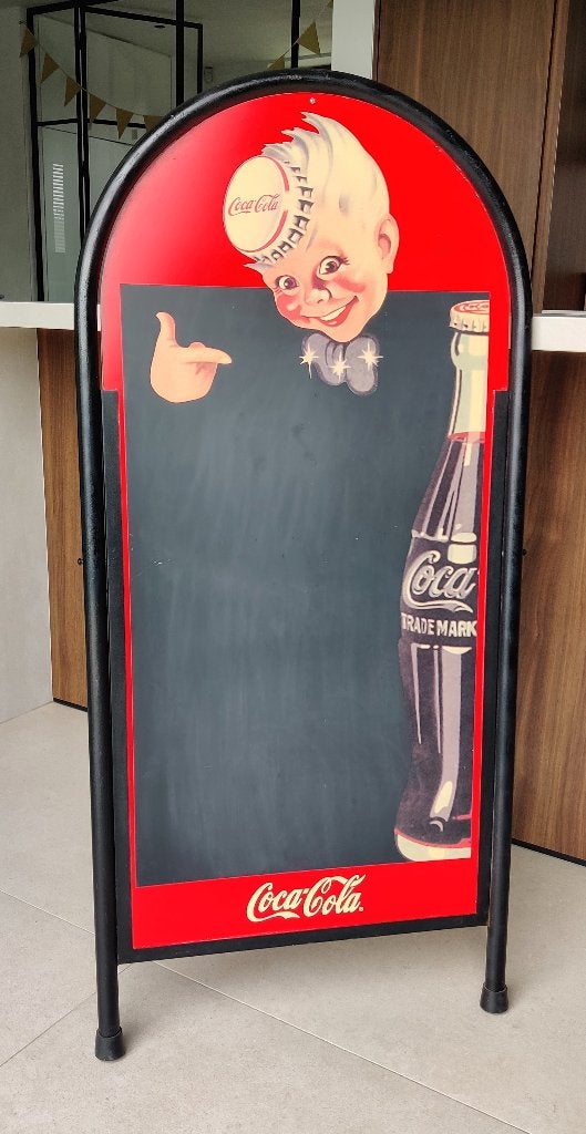 Vintage Coca-Cola krijtbord / stoepbord, Ophalen, Overige typen