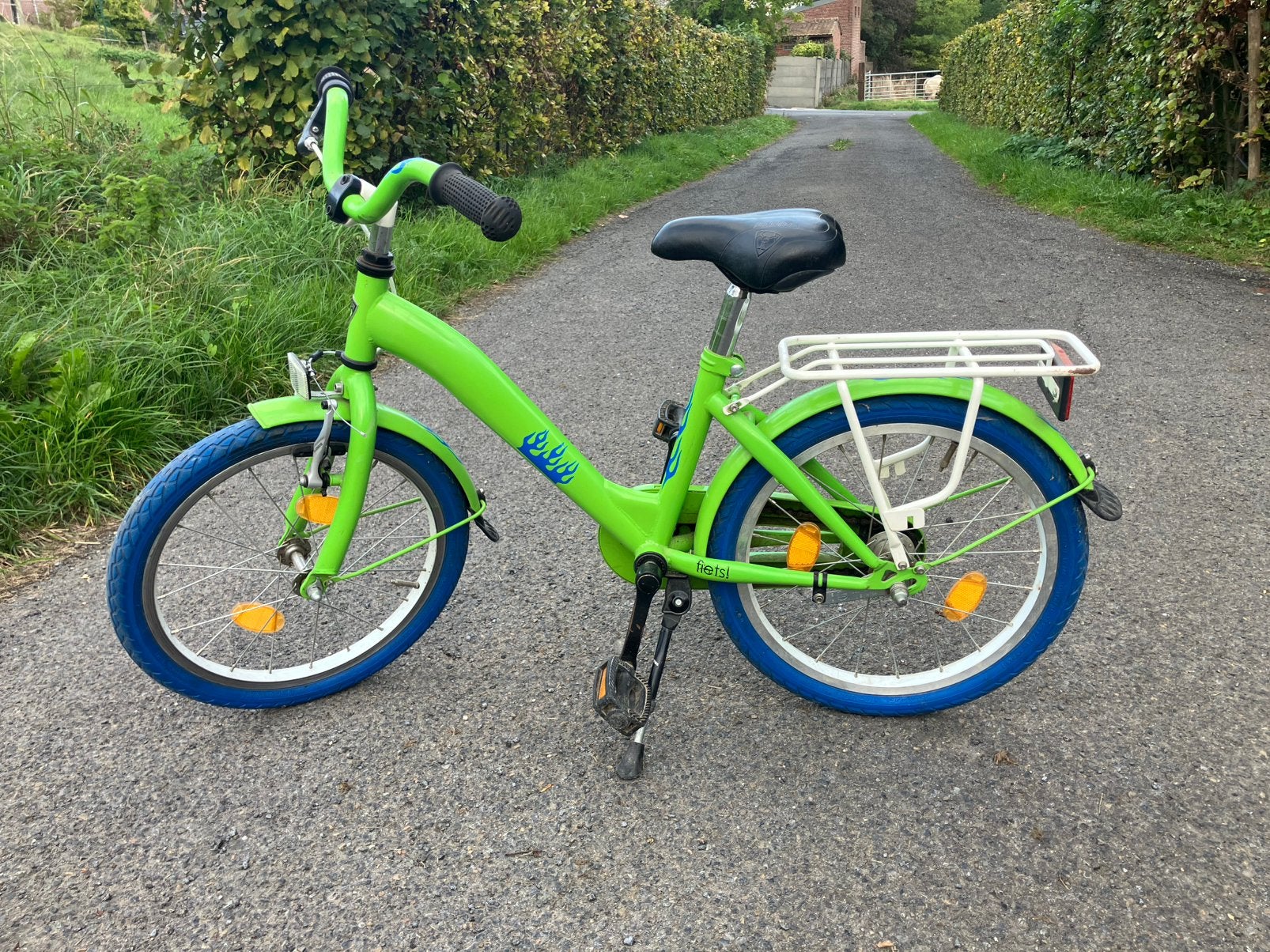 Kinderfiets 18 inch, Ophalen, Gebruikt, Terugtraprem, 16 tot 20 inch