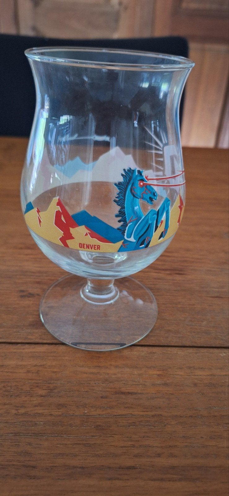 duvel glas Denver, Ophalen of Verzenden, Zo goed als nieuw, Glas of Glazen, Duvel