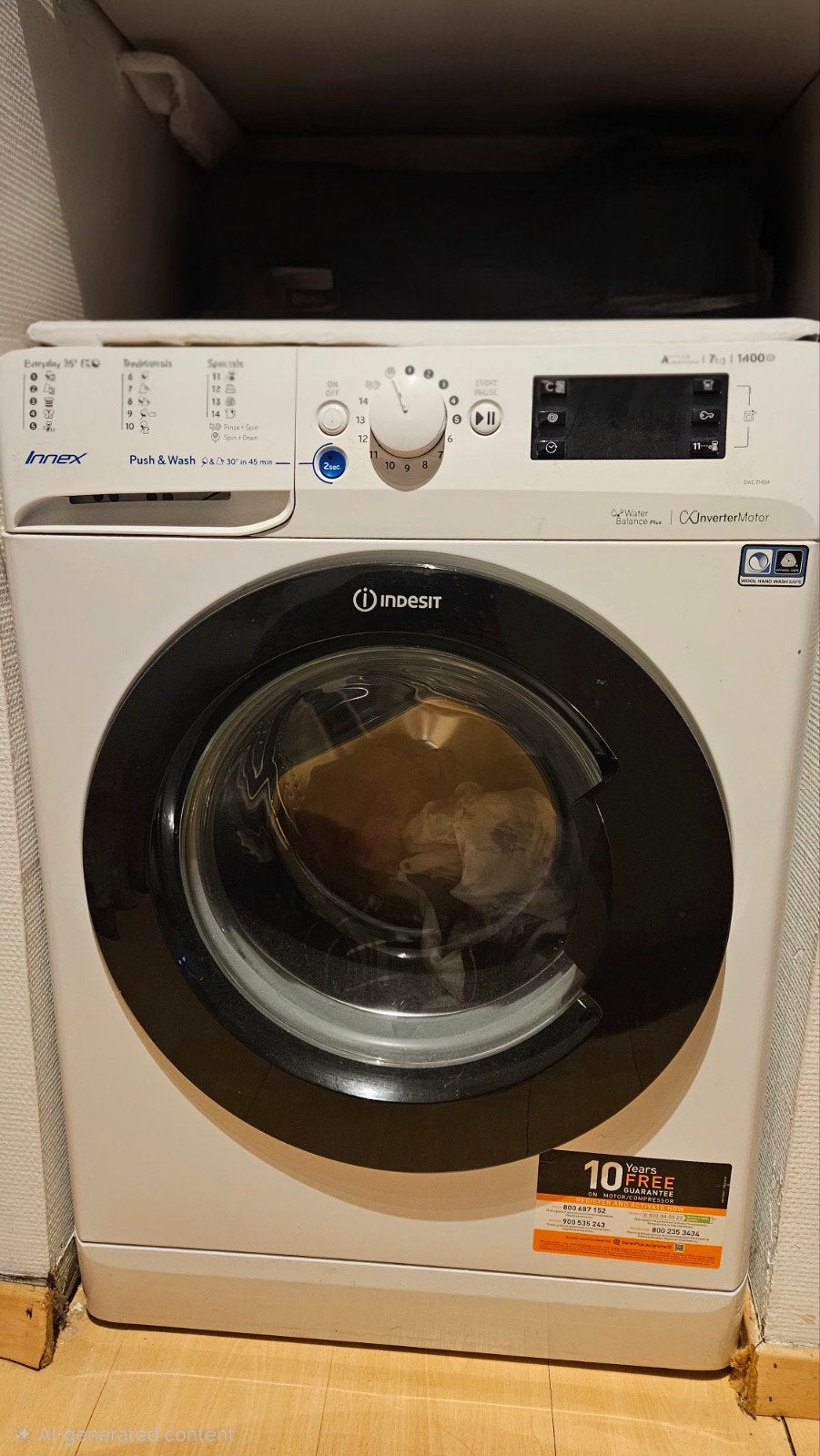 Washing Machine, Ophalen, Energieklasse A of zuiniger, Zo goed als nieuw, Voorlader