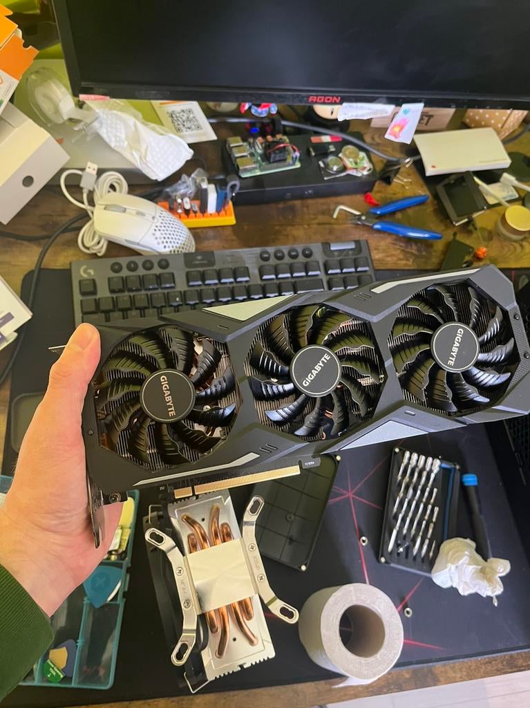 Gigabyte GeForce RTX 2070 Super, Computers en Software, Videokaarten, Ophalen, PCI-Express 3, GDDR6, Zo goed als nieuw