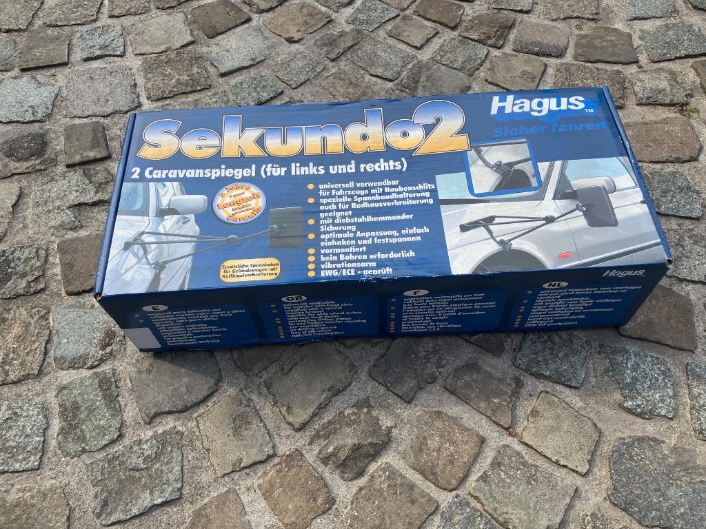 Hagus Sekundo 2 caravanspiegels, Caravans en Kamperen, Caravanaccessoires, Ophalen, Nieuw