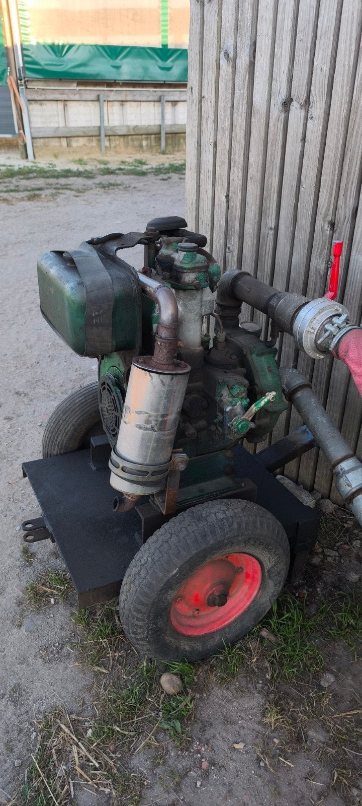 Beregeningspomp diesel, Ophalen