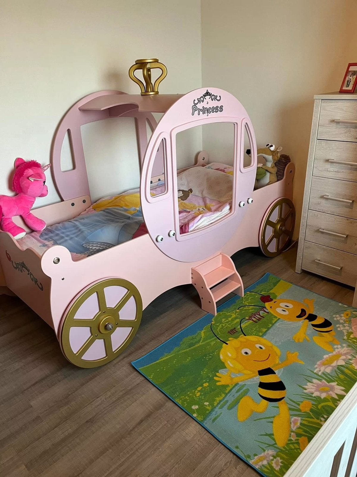 Lit de princesse, Sommier à lattes, 85 à 100 cm, Enlèvement, 180 cm ou plus