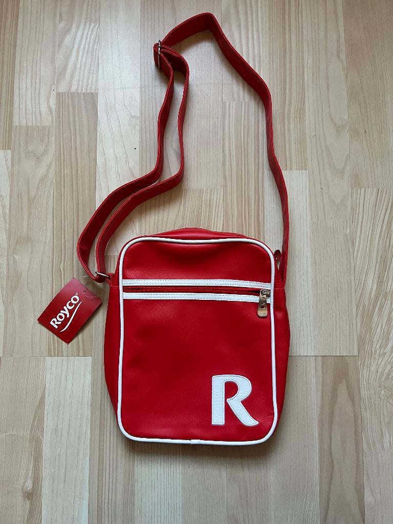 Royco rode schoudertas semi leer., Ophalen of Verzenden, Leer