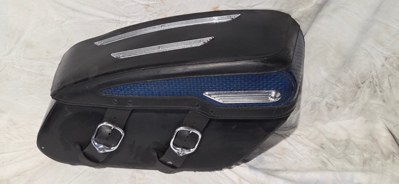Étuis en cuir Harley Davidson Road King Classic avec support, Motos, Enlèvement ou Envoi, Utilisé