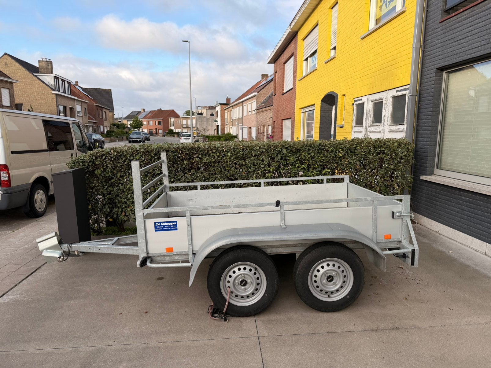 Aanhangwagen dubbel as, Auto diversen, Aanhangers en Bagagewagens, Ophalen, Gebruikt