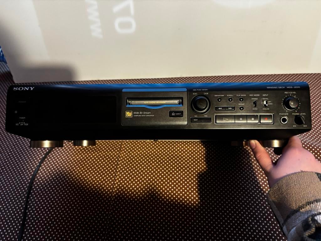 Lecteur/Enregistreur SONY MINIDISC DECK MDS-JE510, Enlèvement, Comme neuf, Sony
