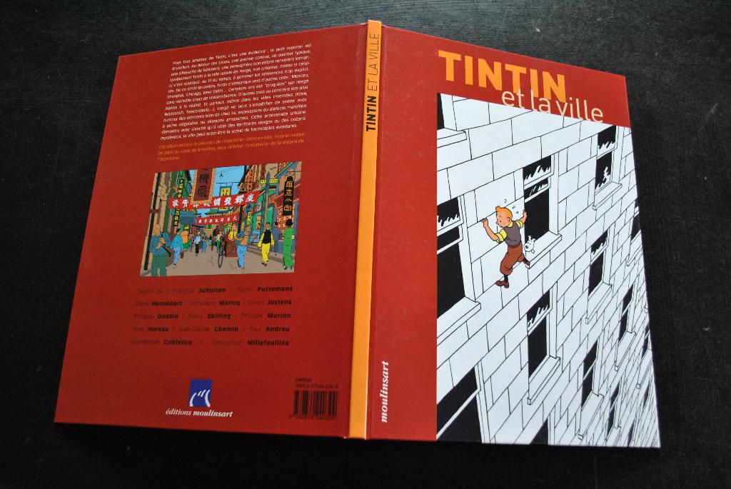Tintin et la ville Moulinsart 2004 Hergé Schuiten Exposition, Enlèvement ou Envoi, Utilisé, Hergé Schuiten