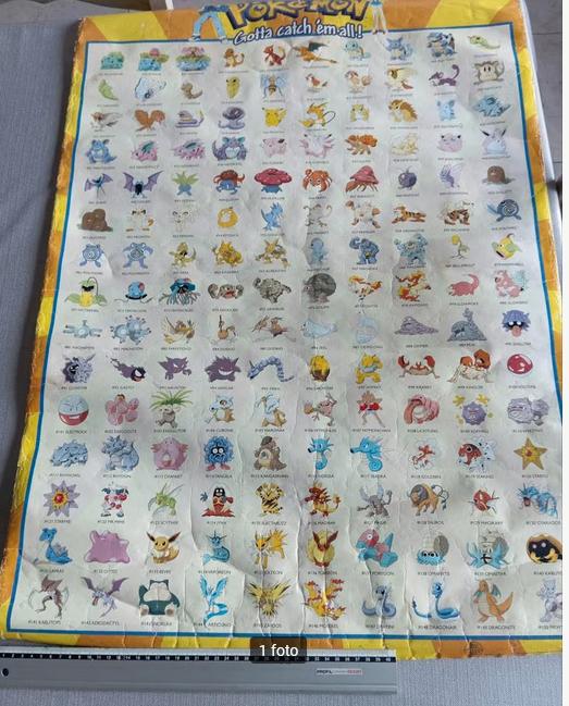 pokemon poster 90 x 60, Ophalen