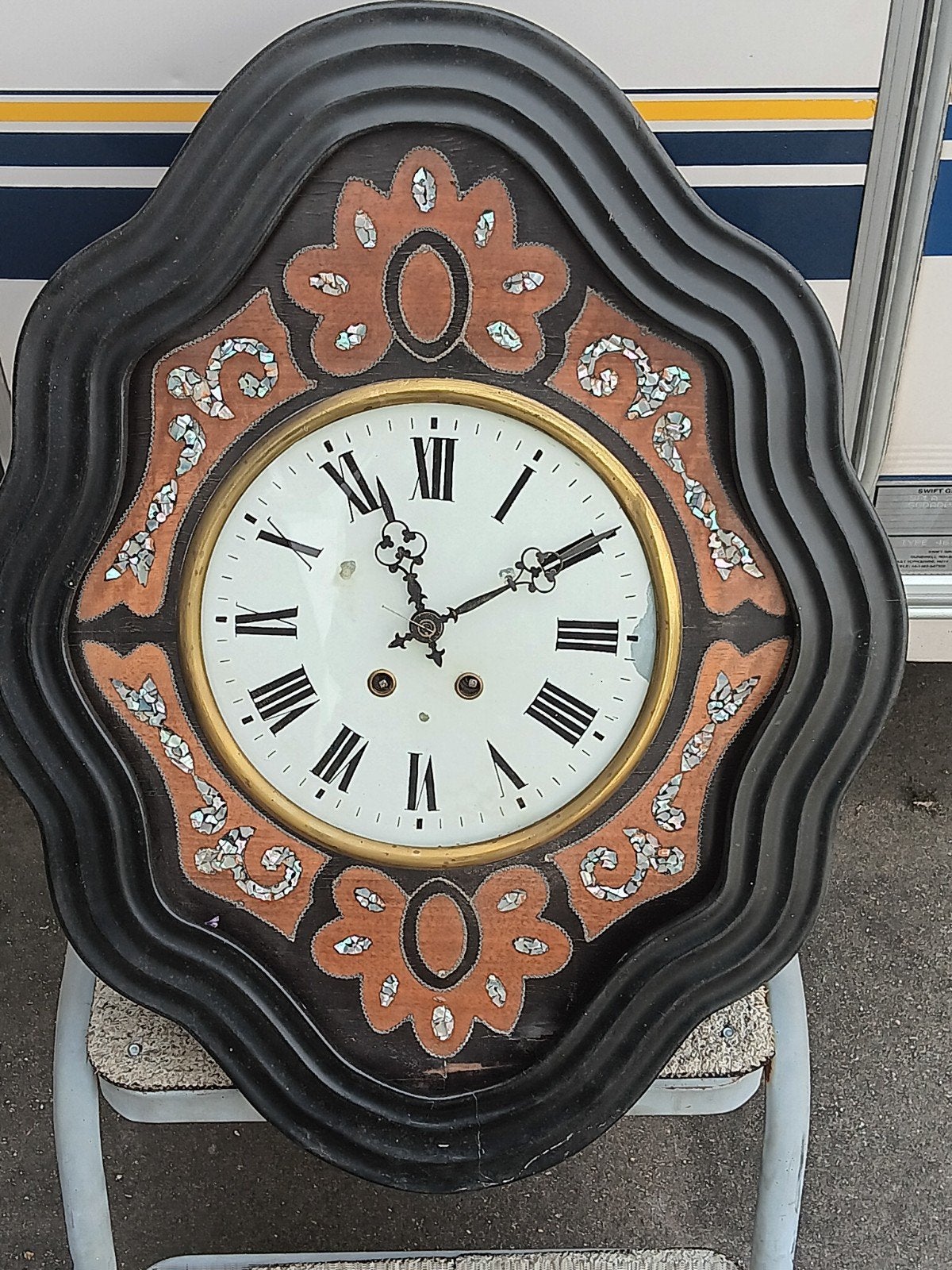 Oude wandklok, Antiek en Kunst, Ophalen