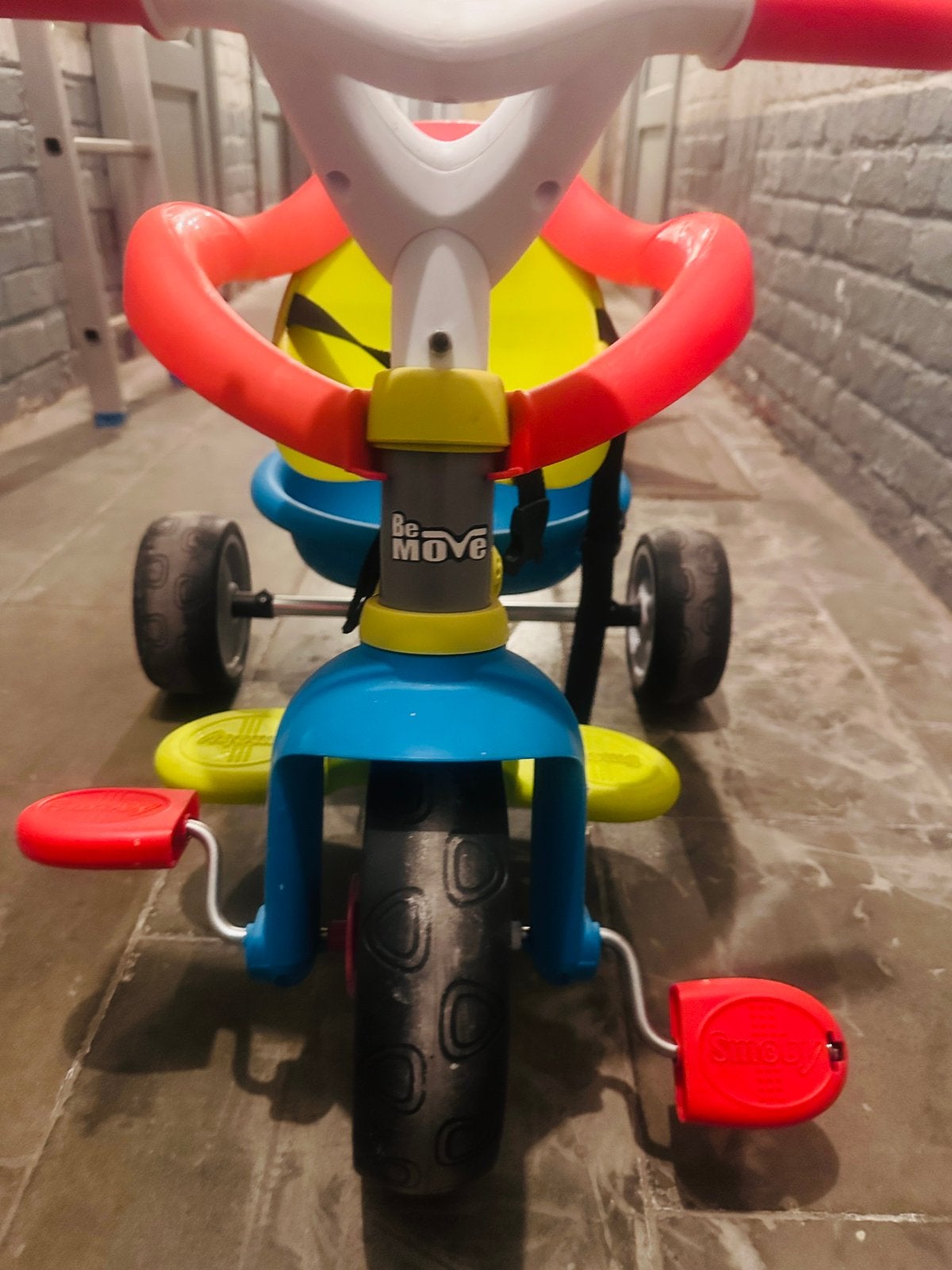 Smoby Be Move driewieler met ouderstick -> Schaalbaar, Ophalen, Zo goed als nieuw, Duwstang