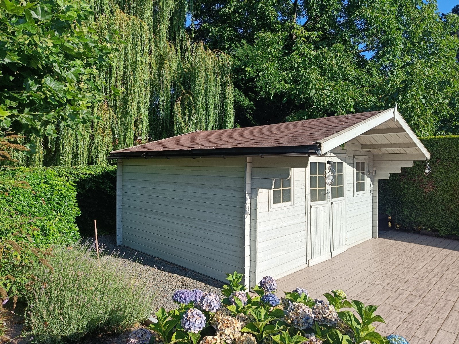 tuinhuis 4,25X3,35m, Tuin en Terras, Ophalen, Blokhut