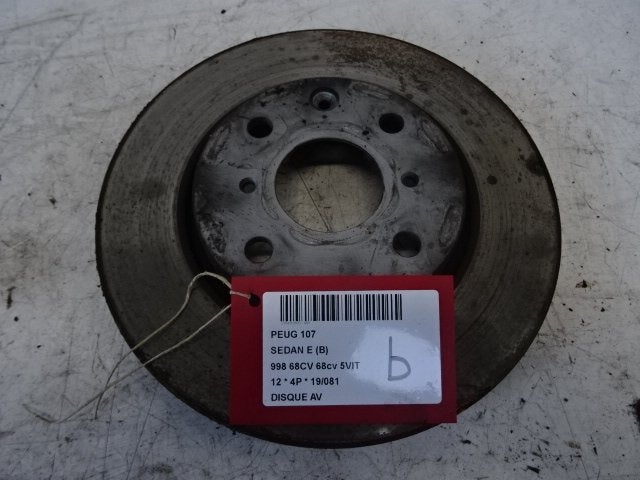REMSCHIJF VOOR Peugeot 107 (01-2005/05-2014), Gebruikt, Peugeot