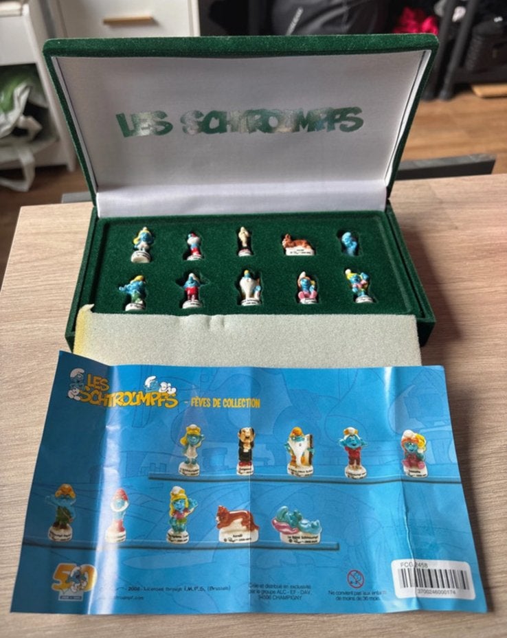 Coffrer de fève schtroumpfs, Collections, Enlèvement ou Envoi, Comme neuf