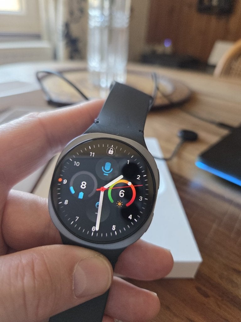 Samsung Galaxy Watch 8, 44 mm - Graphite avec garantie., Enlèvement ou Envoi, SAMSUNG GALAXY WATCH8., Comme neuf, Argent