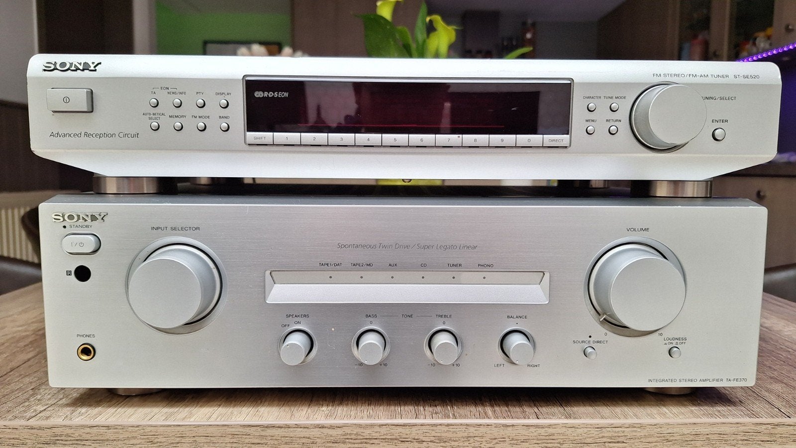 Sony Hifi Set / TA-FE370 en ST-SE520, TV, Hi-fi & Vidéo, Chaîne Hi-fi, Sony, Enlèvement ou Envoi
