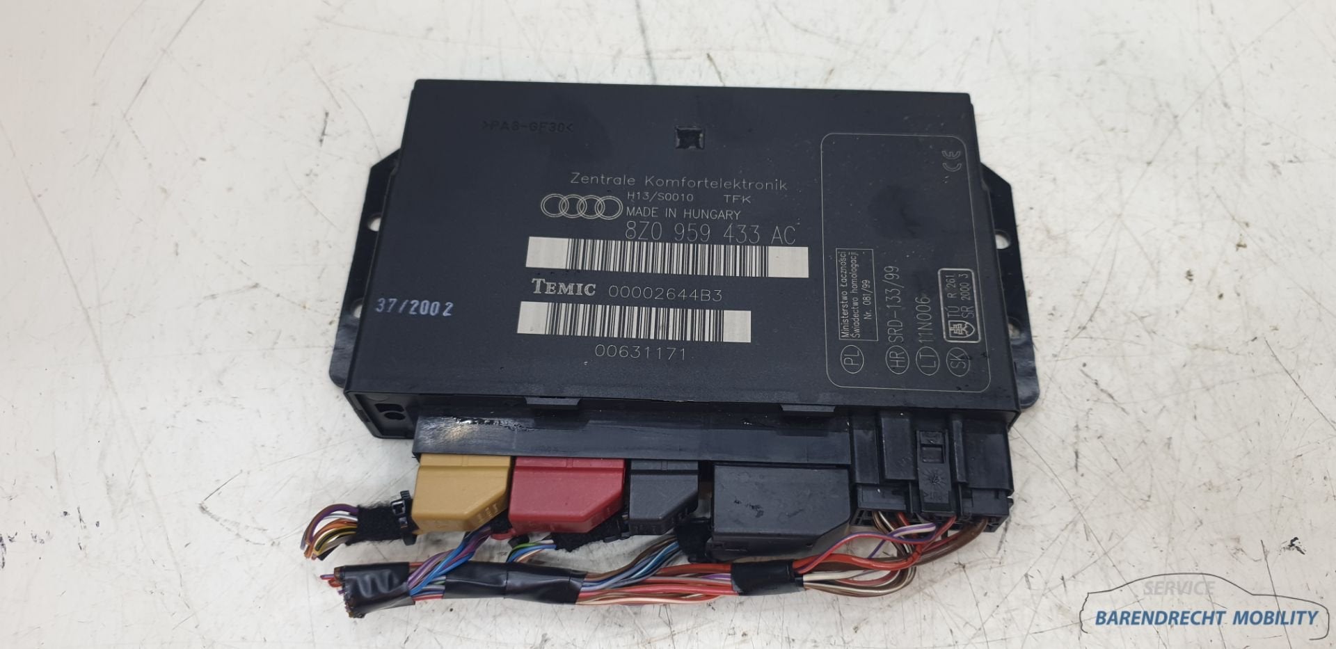 Module de commande de carrosserie Audi A2 8Z0959433AC ZKE, u, AUDI AG, Auto-Union-Strasse 1
85045  Ingolstadt, DE, Audi, Utilisé