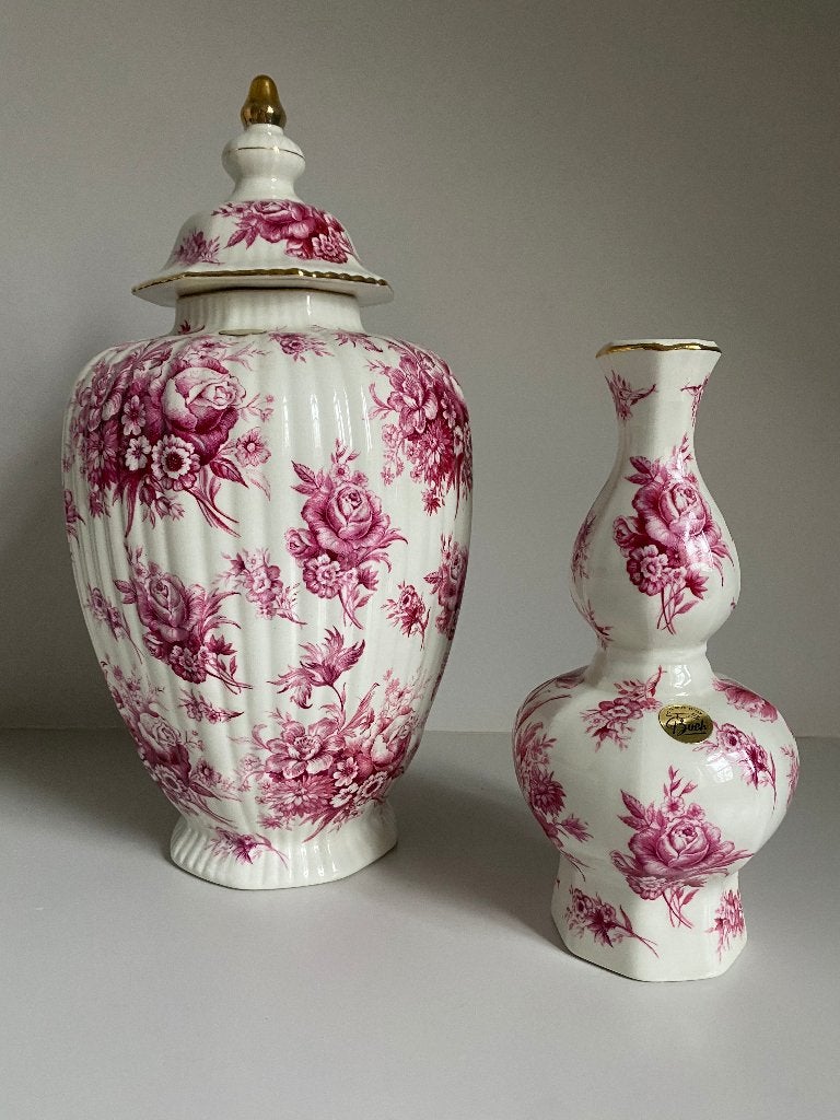 Pot met deksel en vaasje Boch B, Antiek en Kunst, Ophalen