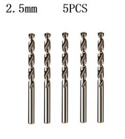 5 Stuks Hss M35 Boor voor Metaal Staal IJzer - - 2,5 mm, Ophalen of Verzenden, Nieuw