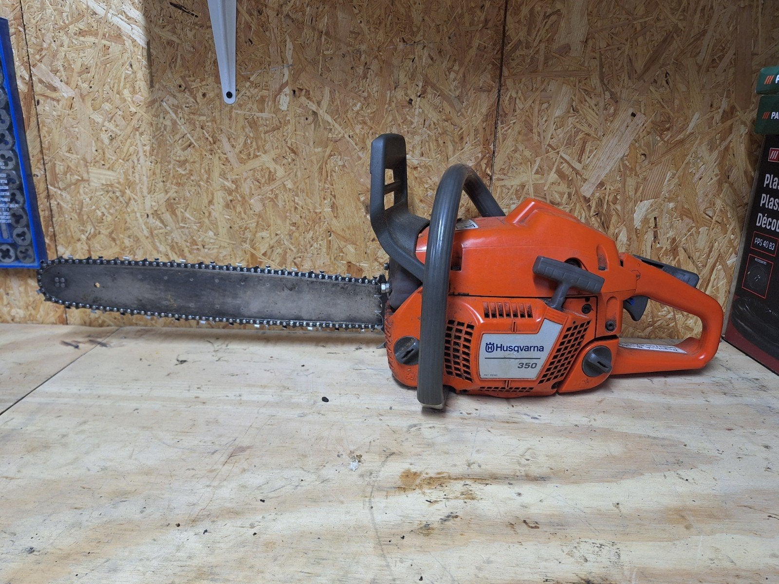 Kettingzaag husqvarna 350, Ophalen, Kettingzaag