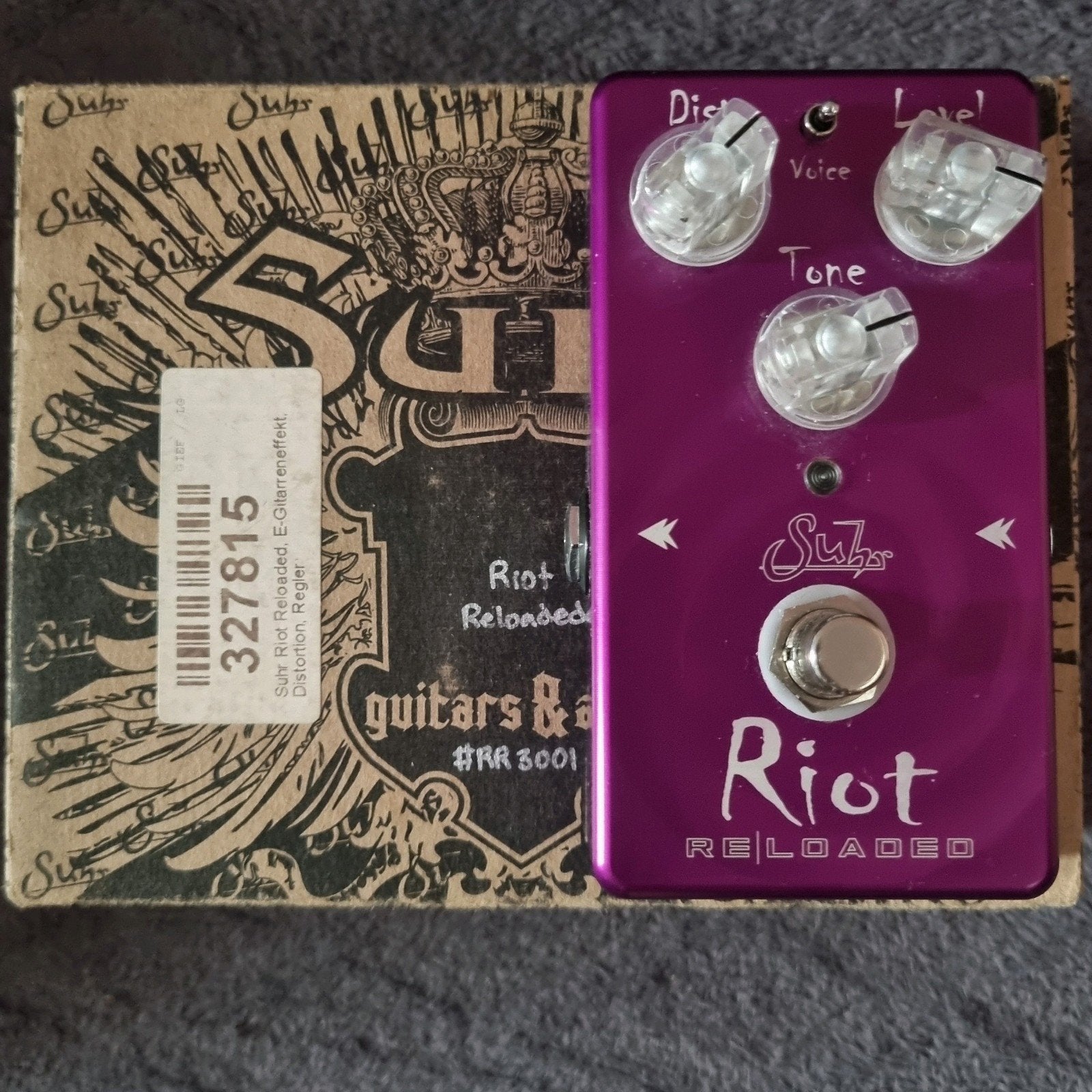 Suhr Riot Reloaded, Musique & Instruments, Enlèvement ou Envoi, Comme neuf, Distortion, Overdrive ou Fuzz