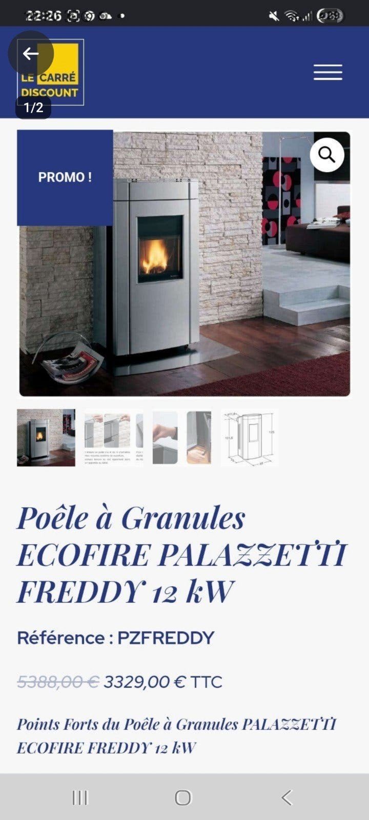 poelle a pellet hydro, Maison & Meubles, Enlèvement ou Envoi
